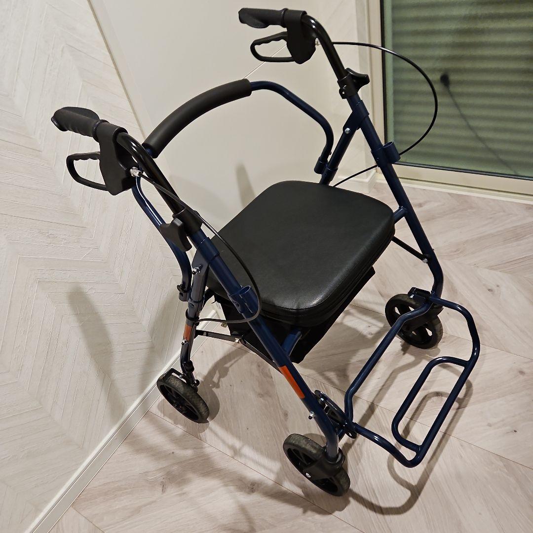美品 シルバーカー 歩行補助 介助 ブレーキ 収納付き 介護用品 引き取り限定