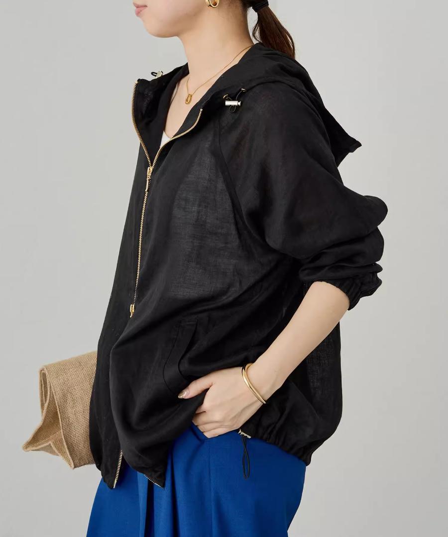 LOUNGEDRESS シアーZIPパーカー