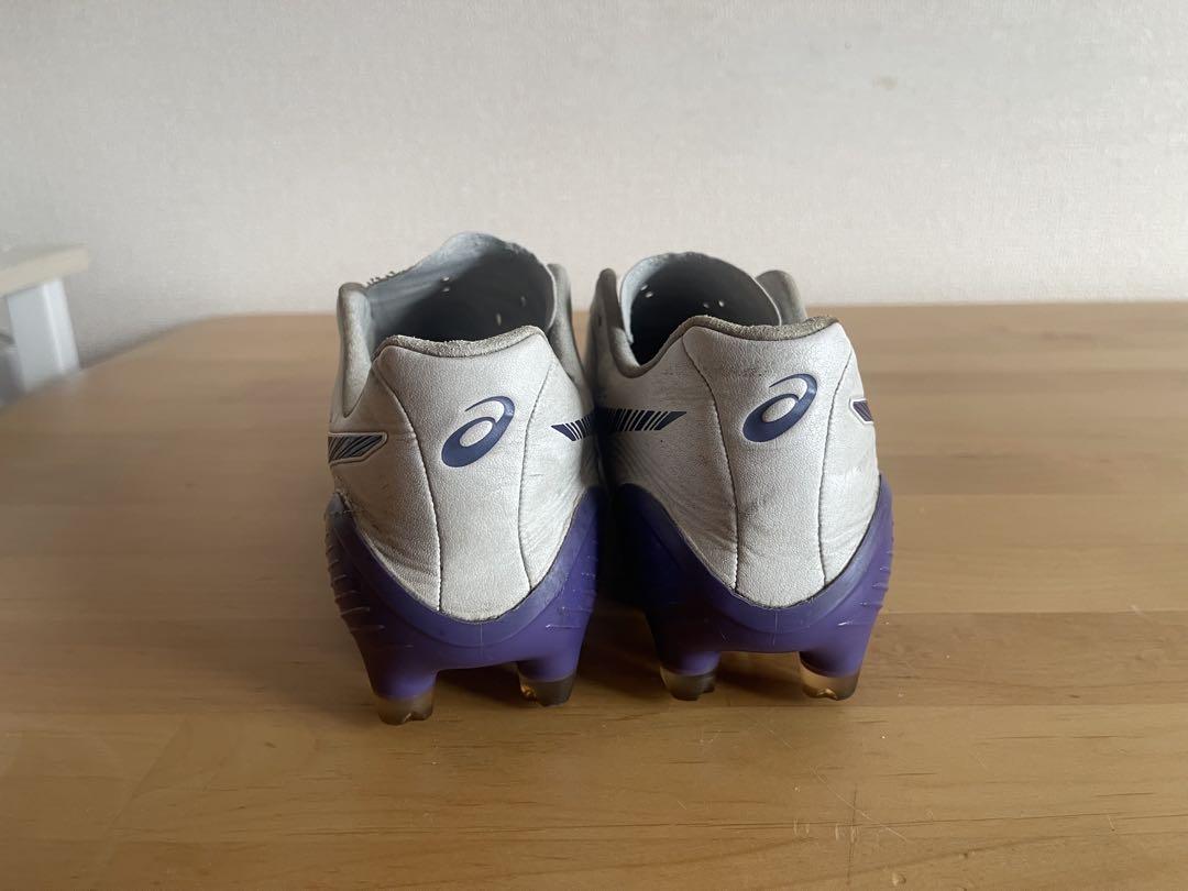 ⚠️紐付き ASICS DS LIGHT X-FLY ホワイト/パープル27.0