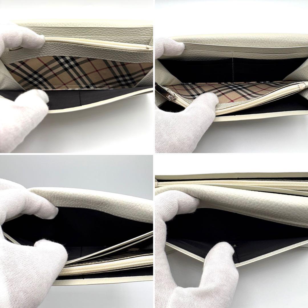 バーバリー　長財布　二つ折り財布　BURBERRY ノバチェック　美品