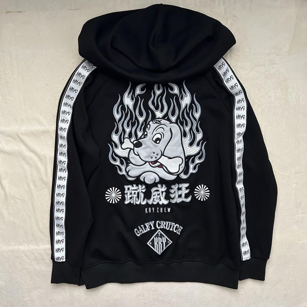 kry GALFY ジャージ GALFY ガルフィー KRY ジャージ テープ ロゴ セットアップ 地雷