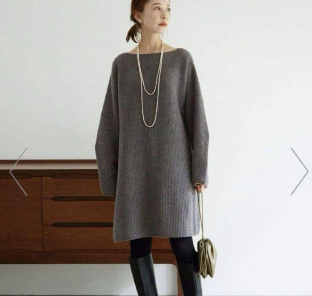 ファインウールニットミニワンピース SIZE SLOBE IENA