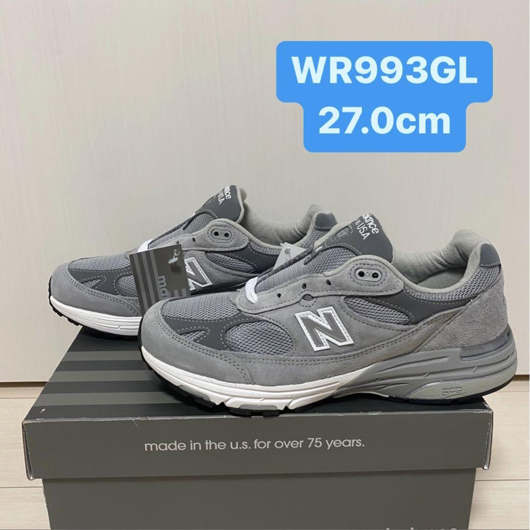 made in USA NEW BALANCE 993 27.0cm - atvi.com.br ウェザーニュース USA製★ 27.5cm MR993GL Balance New スニーカー