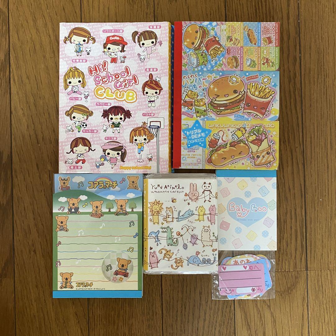 平成レトロ】メモ帳、メッセージカード6種セット - メルカリ