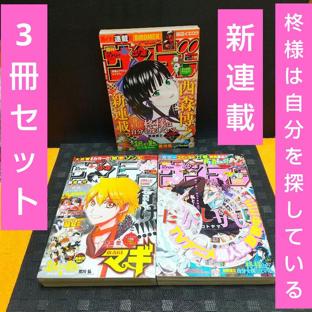 週刊少年サンデー2016年10号～12号※柊様は自分を探している。新連載 3冊