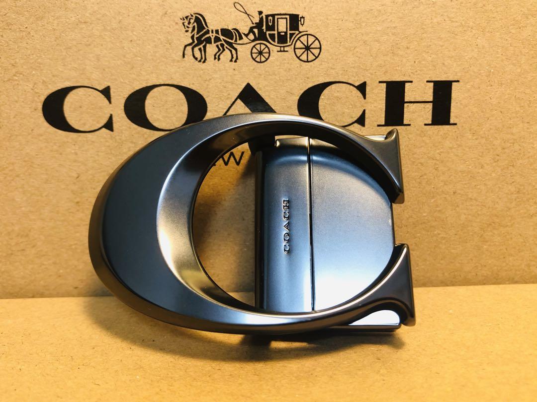 新年 COACHコーチリバーシブルレザーベルト回転バックル