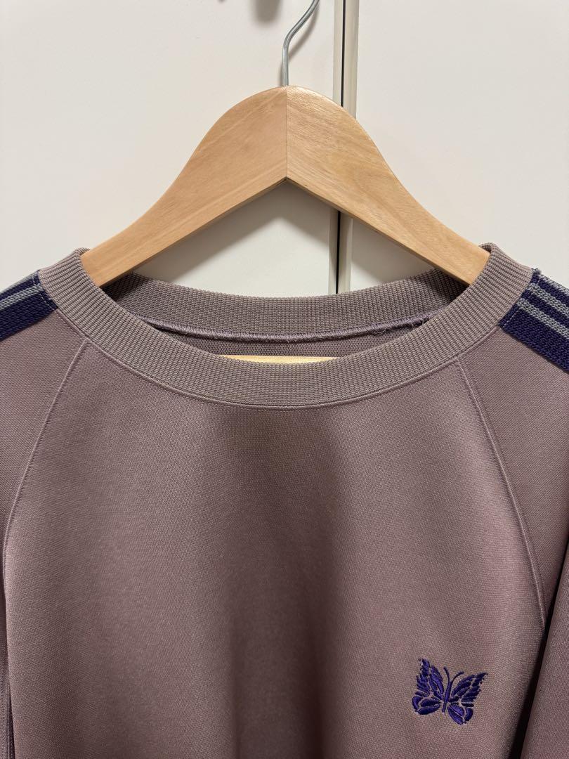 NEEDLES ニードルスTRACK CREW NECK SHIRT パープル