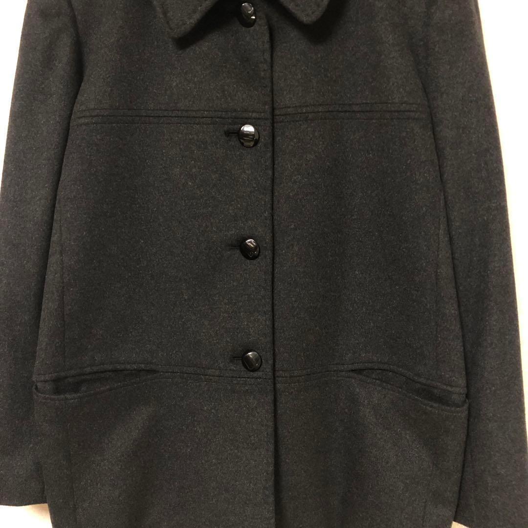『レオドール』（LL）＊カシミヤ100%＊長袖コート＊綺麗＊オシャレ＊グレー