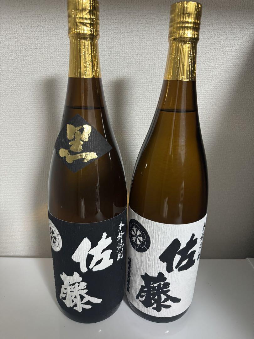 佐藤 焼酎 1800ml 黒白ラベルセット