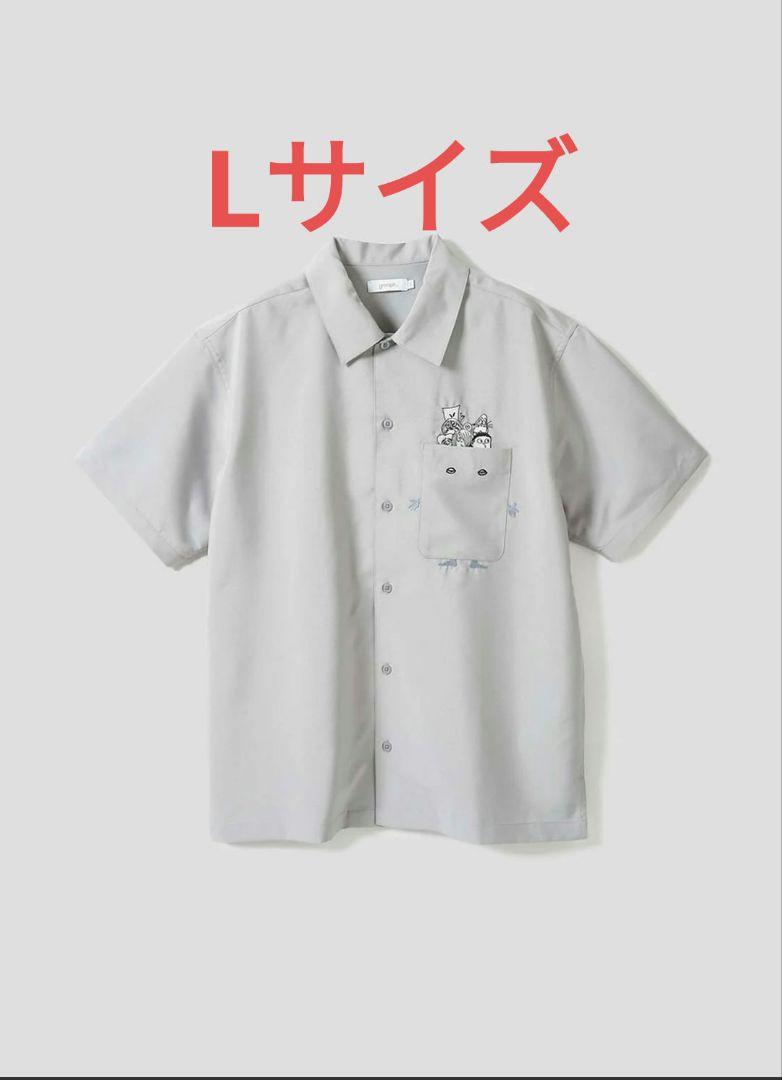 【新品】Lサイズ ぬりかべ ポリトロビッグシルエット graniph 半袖シャツ