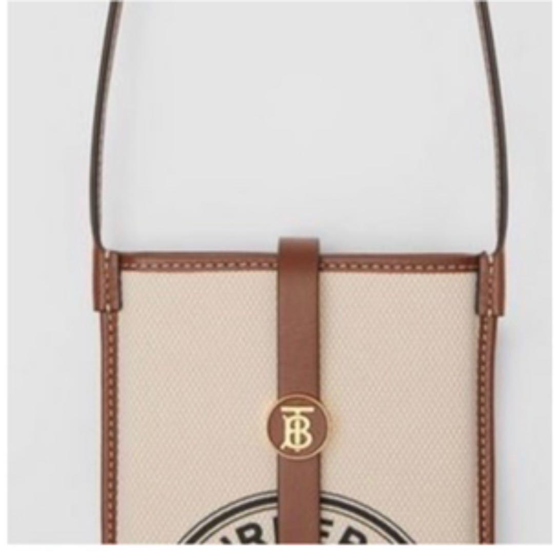 はありませ┹ Burberry フォンケース BmNZn-m48547325765 ロゴキャンバス ╚ショルダー