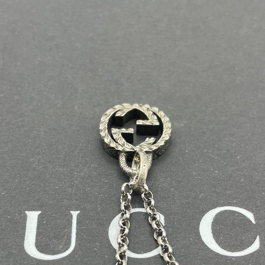 美品⭐️GUCCI ネックレス インターロッキングG アラベスク
