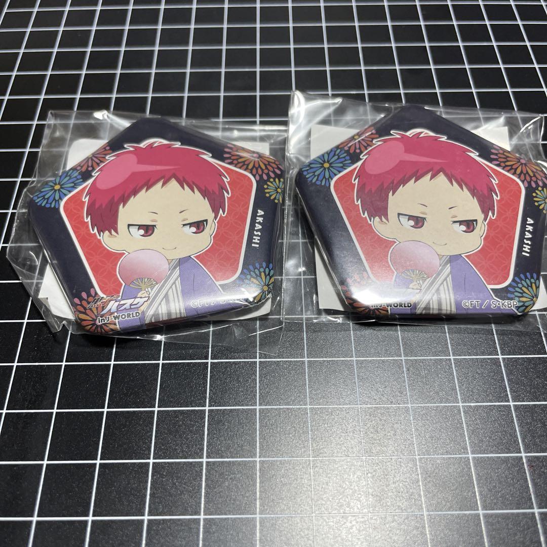最安値 J-WORLD 赤司征十郎 黒子のバスケ 缶バッジ 六角 浴衣 夏祭り ピンズ・ピンバッジ・缶バッジ