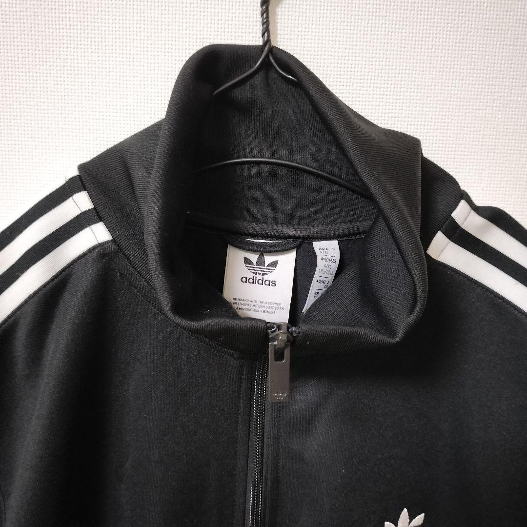 アディダス 黒 ベッケンバウアー トラックジャケット ジャージ上 男性2XL