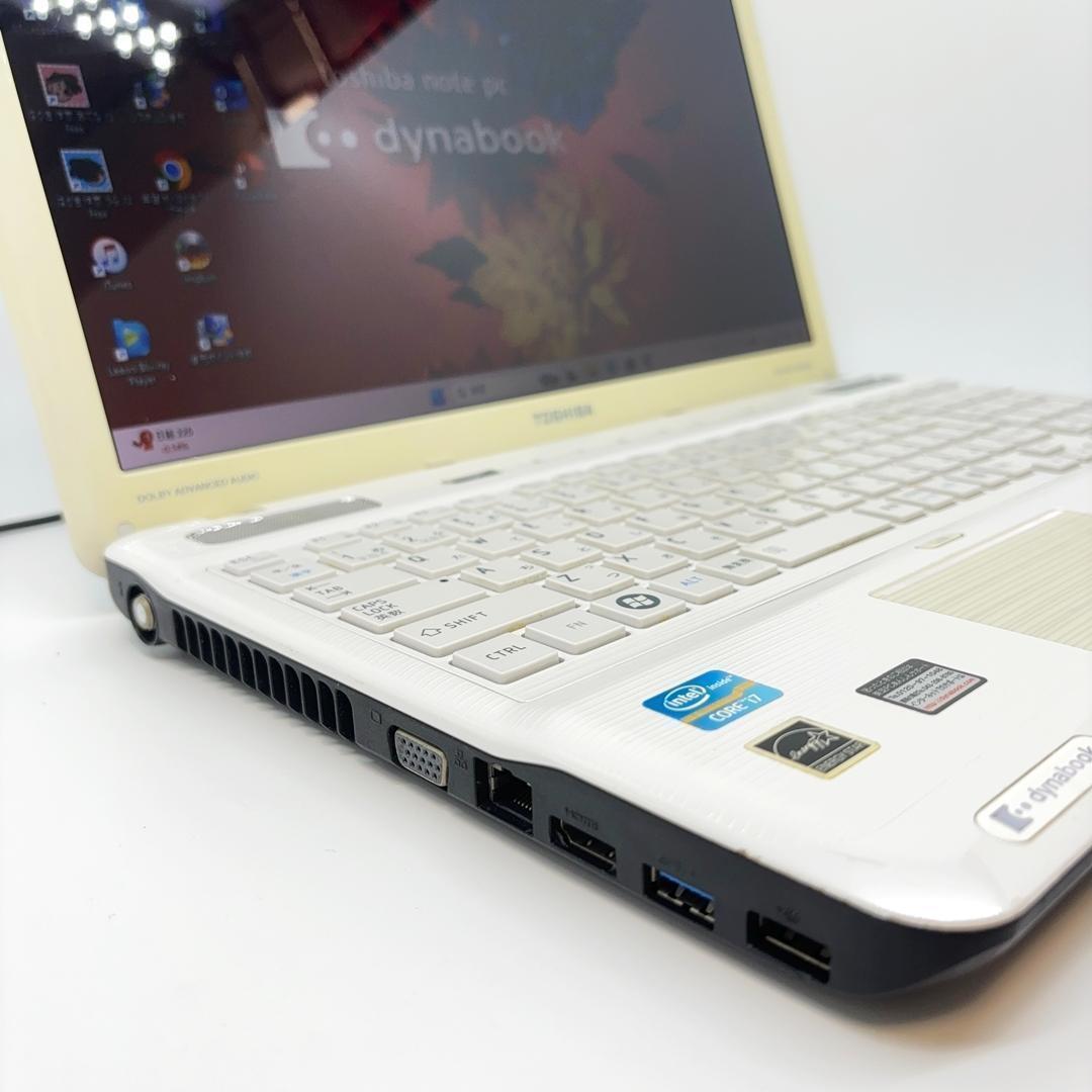 ノートパソコン/Windows11/core i7/新品SSD/オフィス/B72