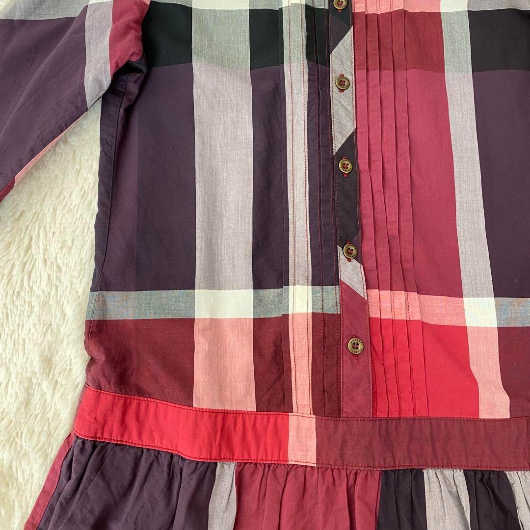 美品♡BURBERRY バーバリーノバチェックメガチェック 150㎝　ワンピース