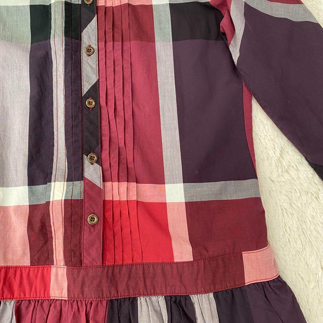 美品♡BURBERRY バーバリーノバチェックメガチェック 150㎝　ワンピース