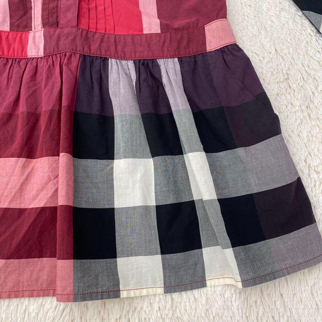 美品♡BURBERRY バーバリーノバチェックメガチェック 150㎝　ワンピース
