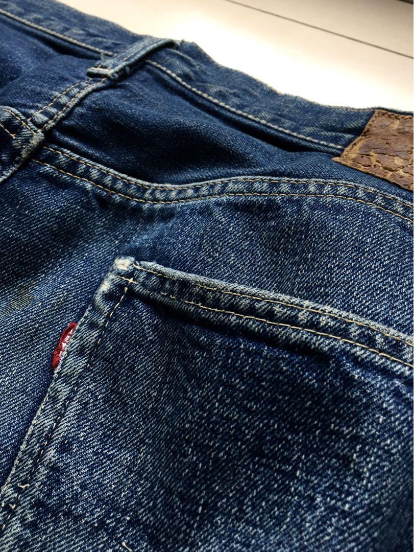 【47モデル 3.4WASH】革パッチ 片面 501XX 34×32 リーバイス