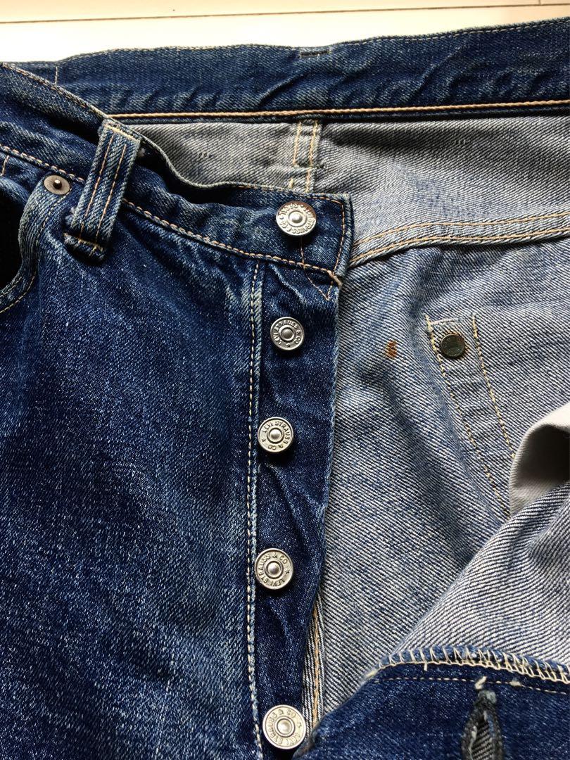 【47モデル 3.4WASH】革パッチ 片面 501XX 34×32 リーバイス