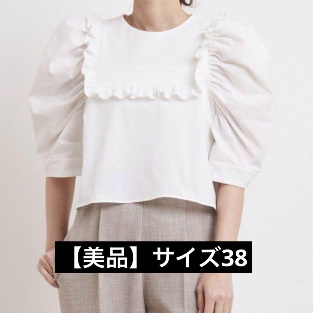【2025年製 新品】 美品】yori 洗える フリル パフスリーブ ブラウス ミニパフ ヨリ トップス