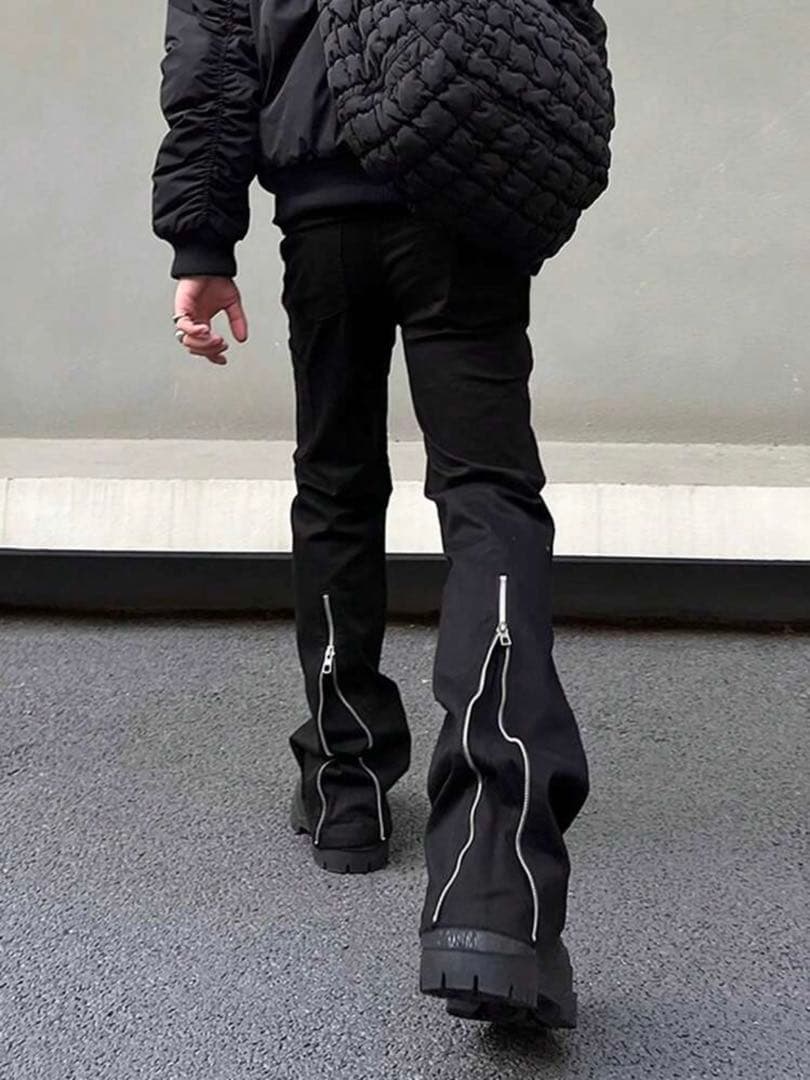 メンズ ロングジッパーパンツ