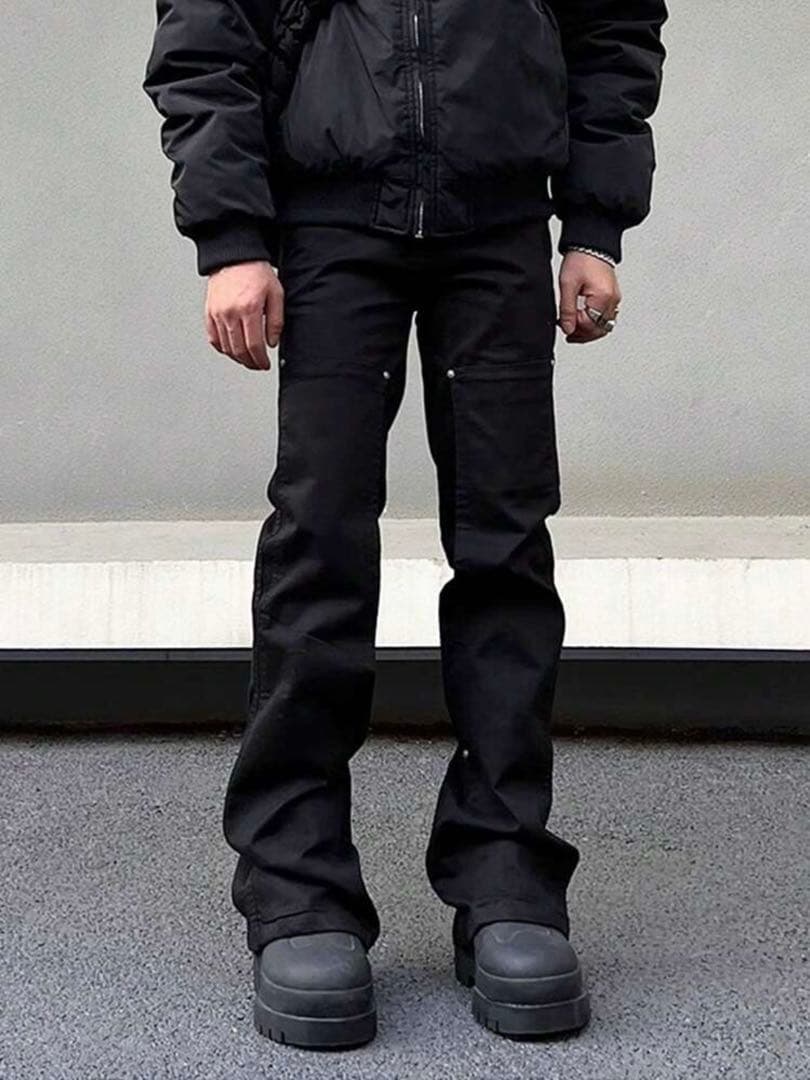 メンズ ロングジッパーパンツ