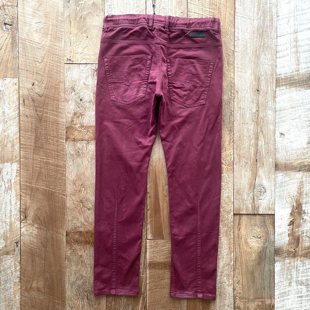 【美品】DIESEL KROOLEY-NE ジョグジーンズ 30 ボルドー 美品】DIESEL KROOLEY-NE ジョグジーンズ 30 ボルドー - メルカリ