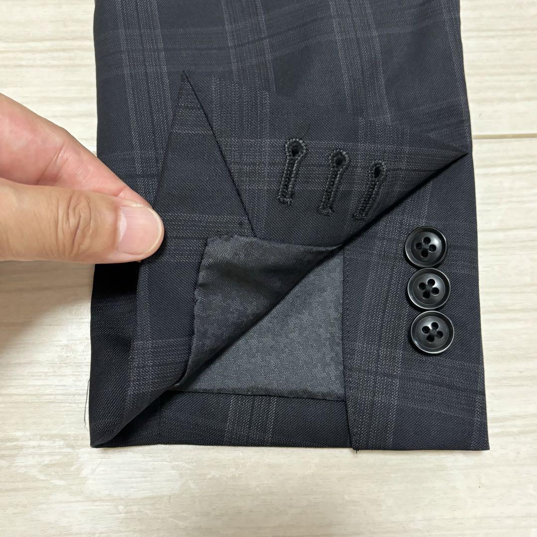 新品未□ハイストリート□セットアップ スーツ チェック M