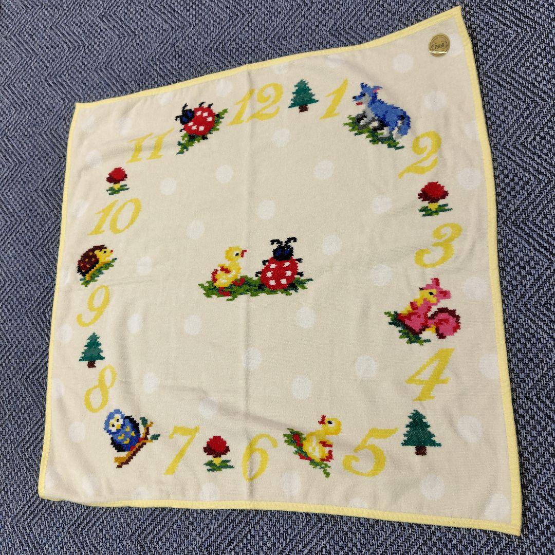 FEILER 　新品　ブランケット　おくるみ　タオル　正方形　数字