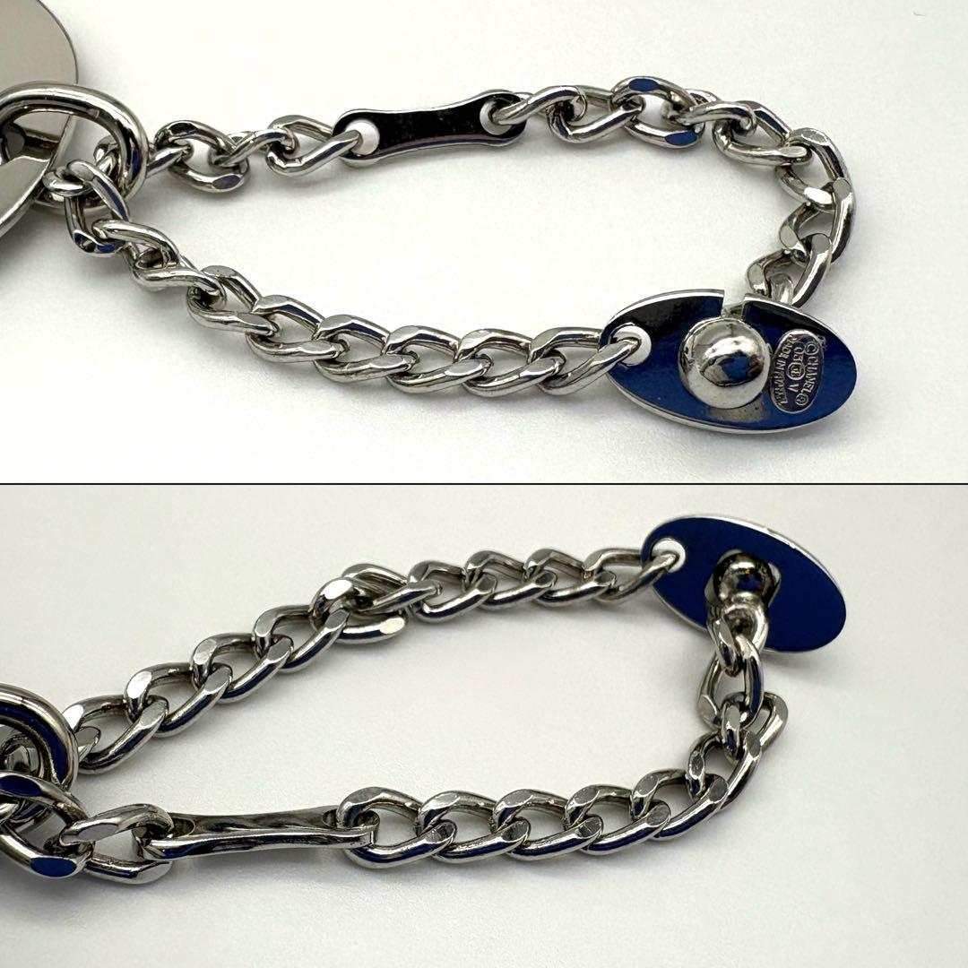 CHANEL シャネル チャーム ロゴ プレート シルバー