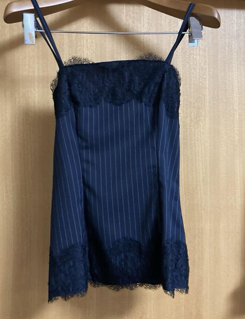 D&G ストライプ レース ビスチェ新品タグ付き