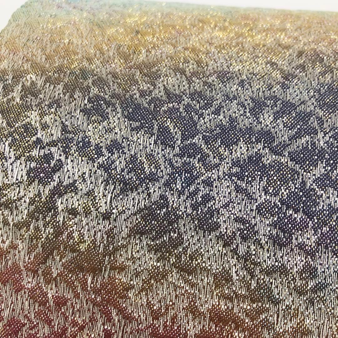 O-2602 袋帯 グラデーション ふくれ織 金通し | grantelengenharia.com.br