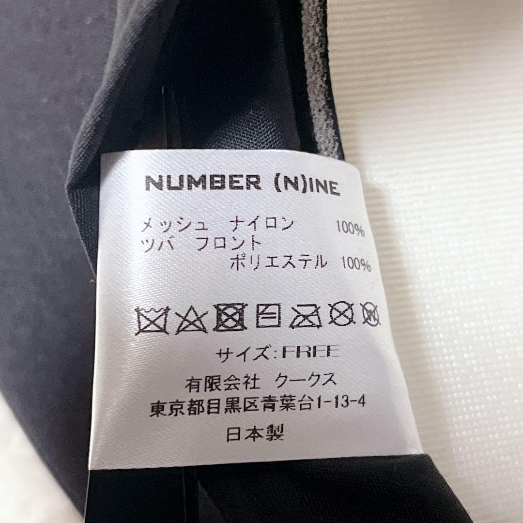 【美品】 ナンバーナイン × ゴッドセレクション メッシュキャップ ブラック