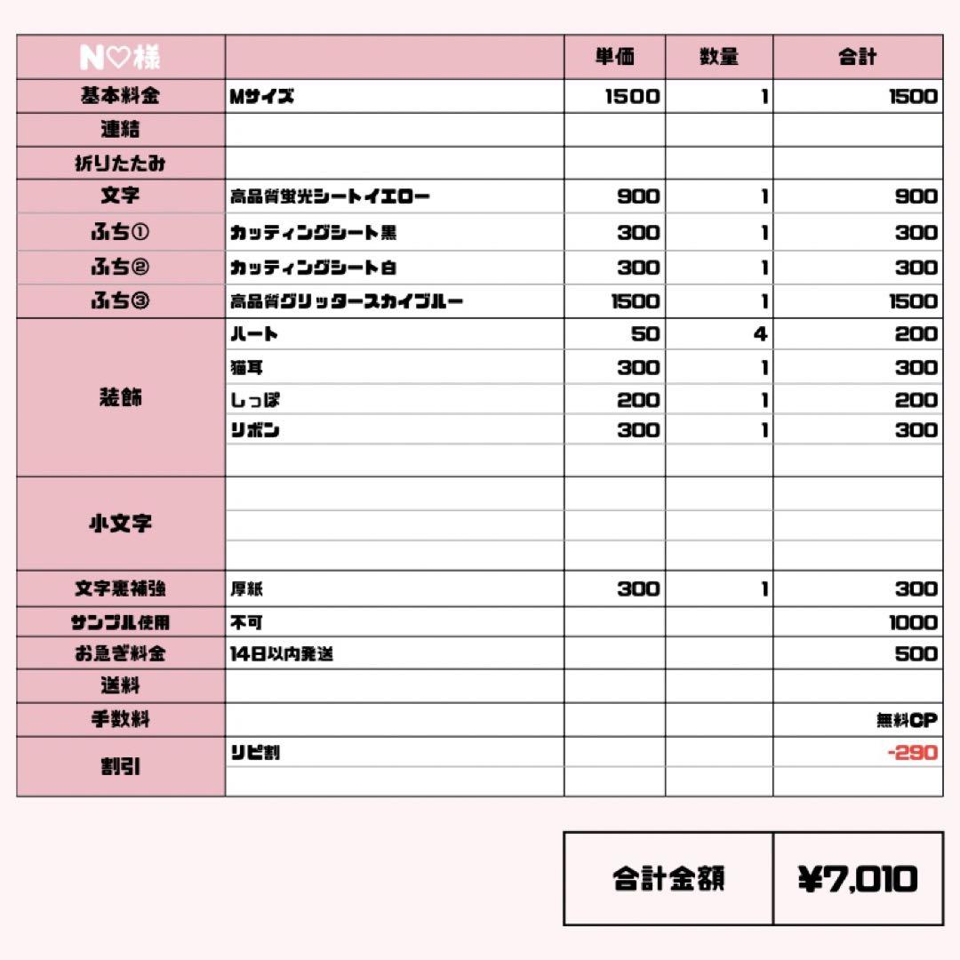 N♡【2/13発】うちわ文字 連結 文字パネル 団扇屋さん オーダー