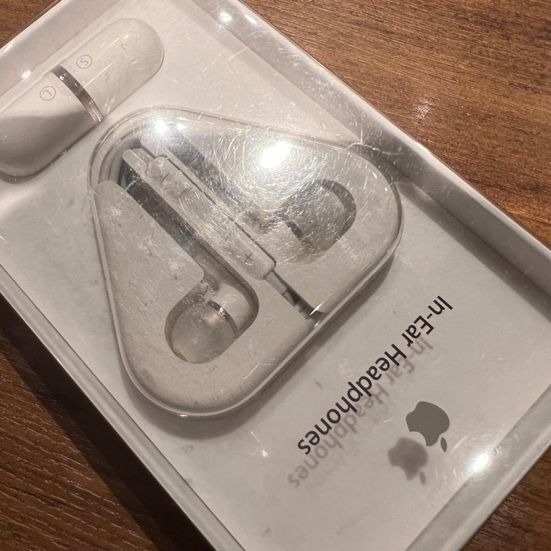 サイズのイ 新品未開封Apple純正品 Headphonesカナル式 イヤホン eG4B3-m48569841308 In-Ear マイク