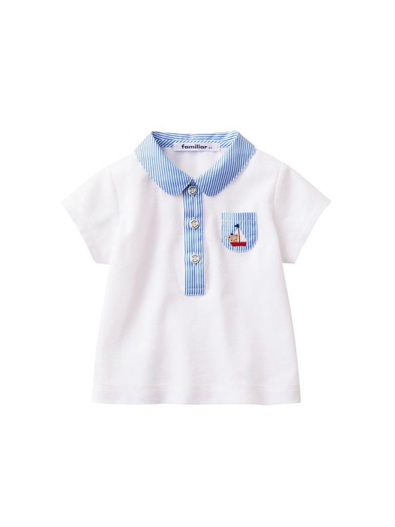 美品★ファミリアのシャツ★90サイズ★ホワイト色★完売商品