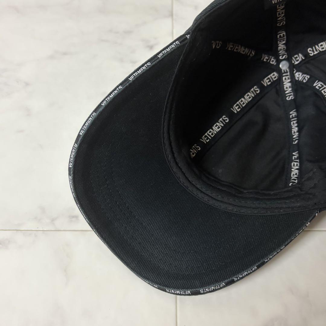 VETEMENTS SECURITE キャップ 帽子 ブラック
