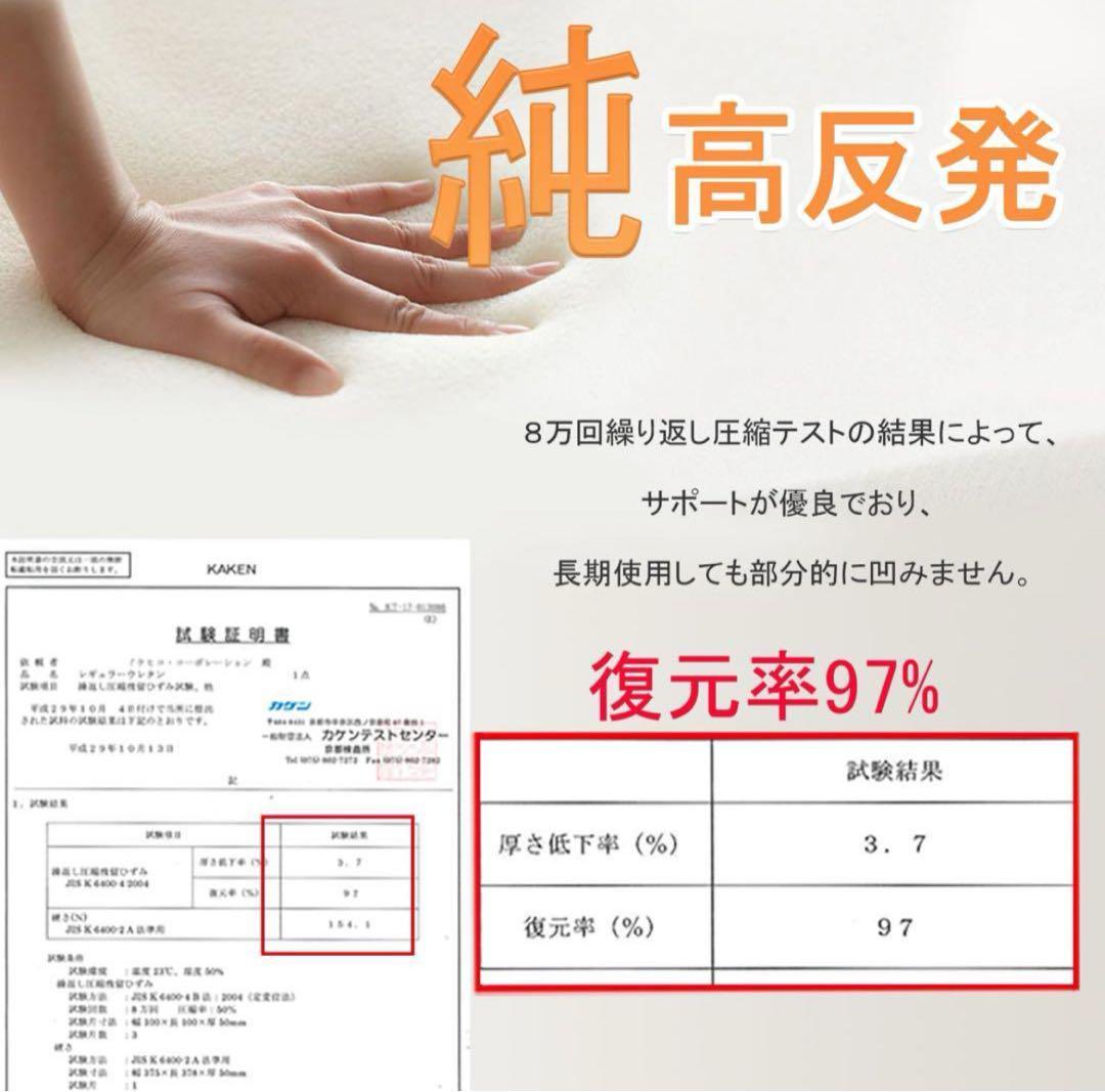 大人気　マットレス ダブル 3つ折り 高反発 折り畳みマットレス 極厚10 cm