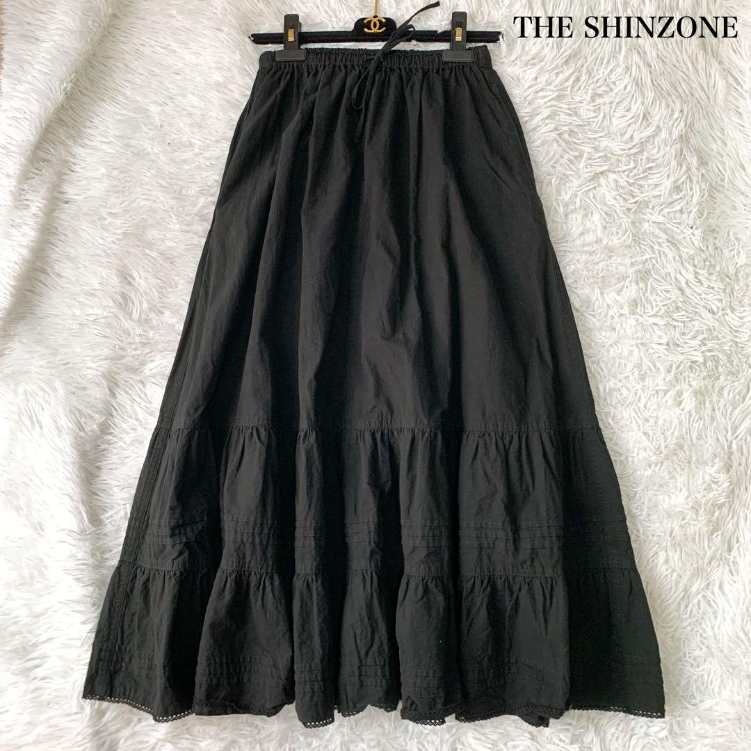 THE SHINZONE ティアードレーススカート ロング SO 定価3.5万