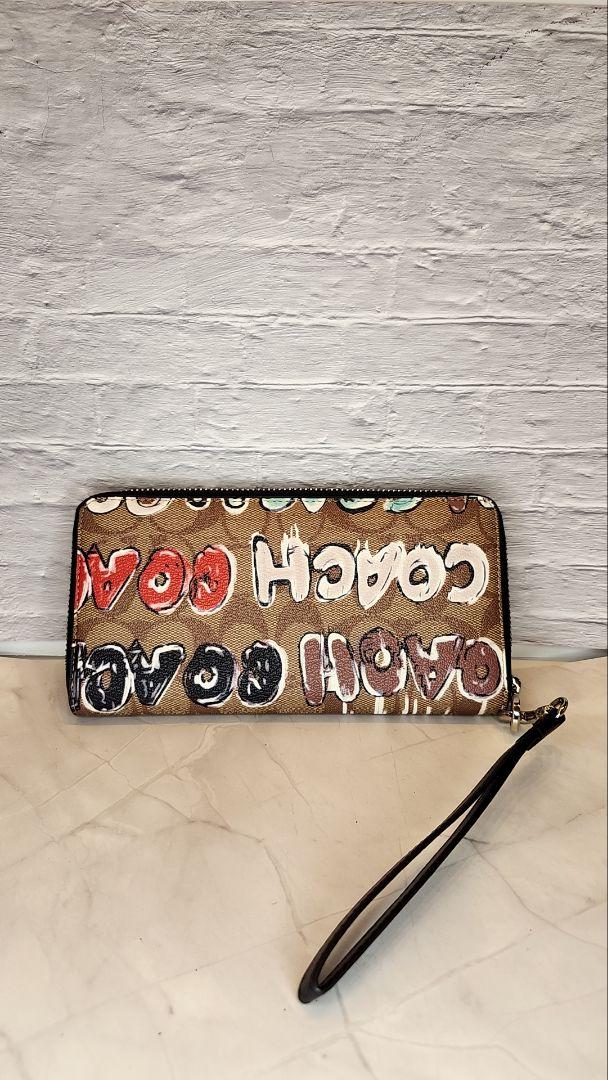 COACH ロゴプリント 長財布