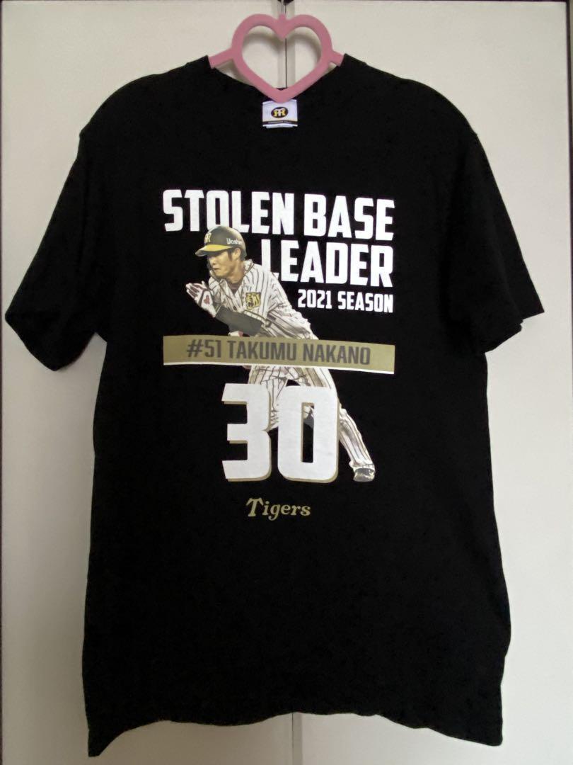 新品＊阪神タイガース 中野拓夢選手 2021シーズン盗塁王記念T