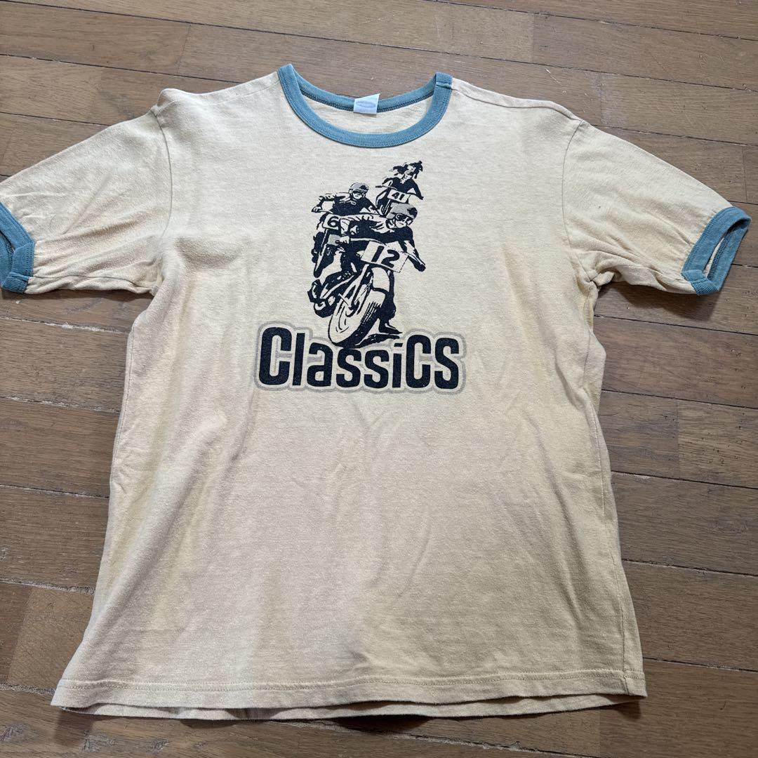 【76】DeluxeWare クラシックバイクTシャツ M