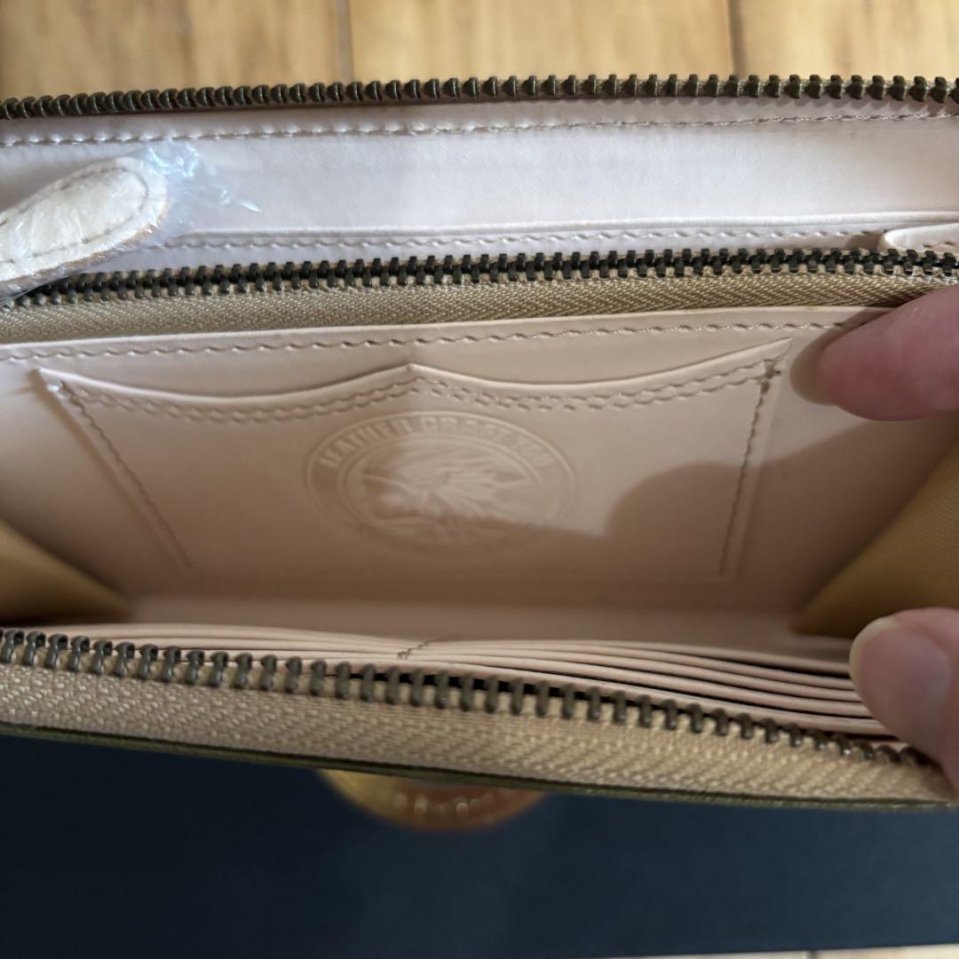 【新品未使用】栃木レザー長財布(ラウンドファスナー)