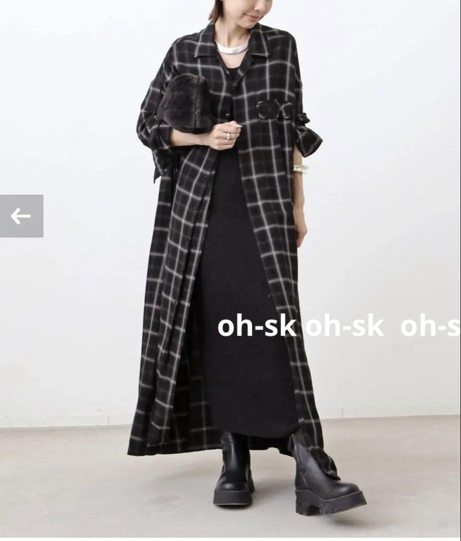 【未使用】アパルトモンREMI RELIEF CHECK SHIRT DRESS
