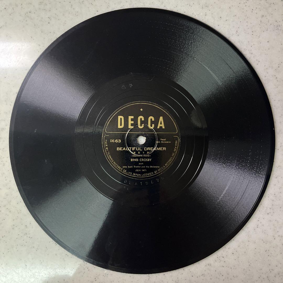 ５枚セット 78rpm BING CROSBY 名曲多数♪ SP盤 蓄音機