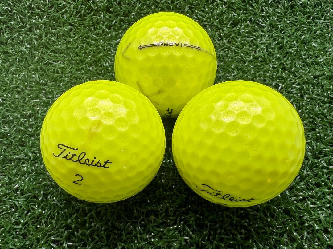 A02】Titleist PROV1 黄 年式混合 ロストボール 24球