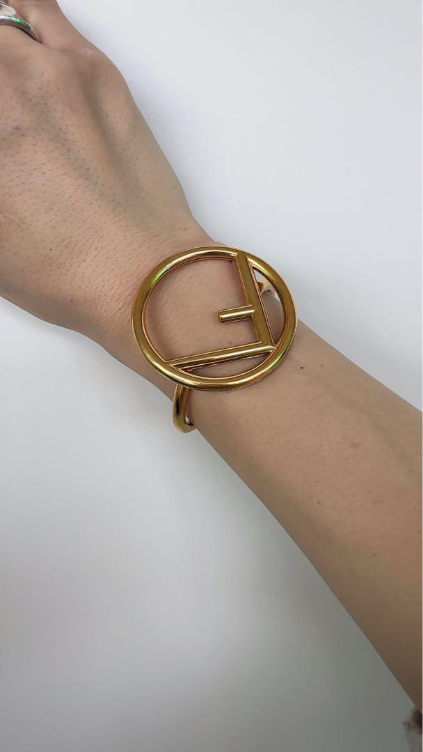 FENDI シングルF バングル ゴールド