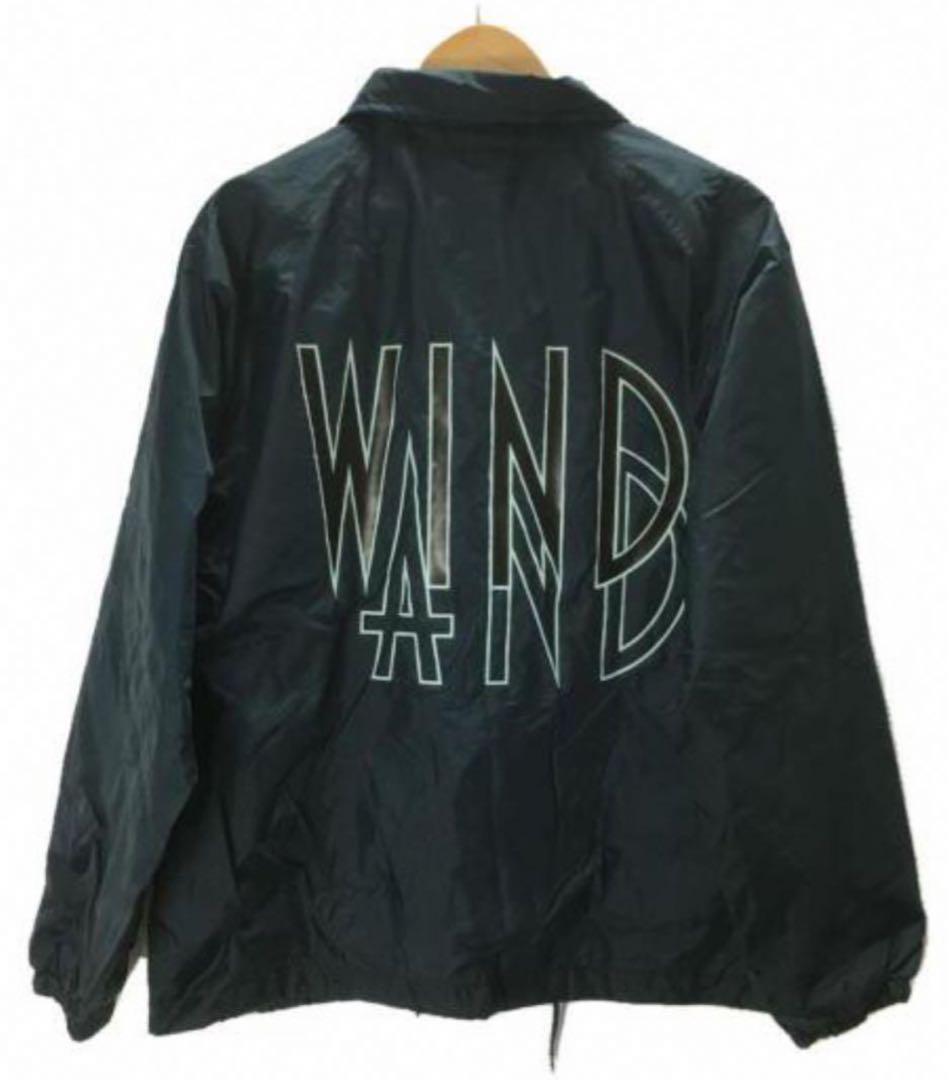 WIND AND SEAウィンダンシー コーチジャケット sizeL ネイビー