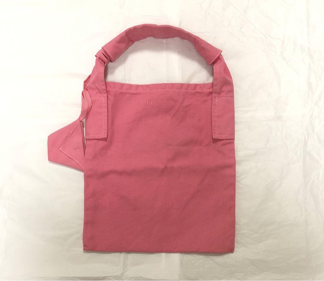 homspun ピンク トートバッグ